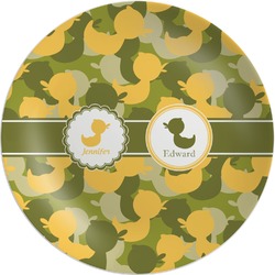 Rubber Duckie Camo Melamine Plate (Personalized)