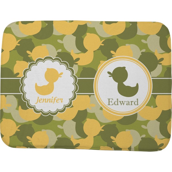 Custom Rubber Duckie Camo Memory Foam Bath Mat - 48"x36" (Personalized)