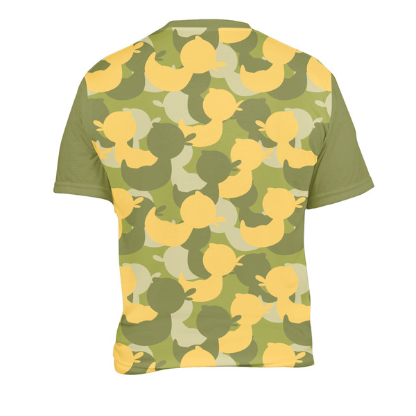Rubber Duckie Camo Men's Crew Neck T Shirt Medium - Back