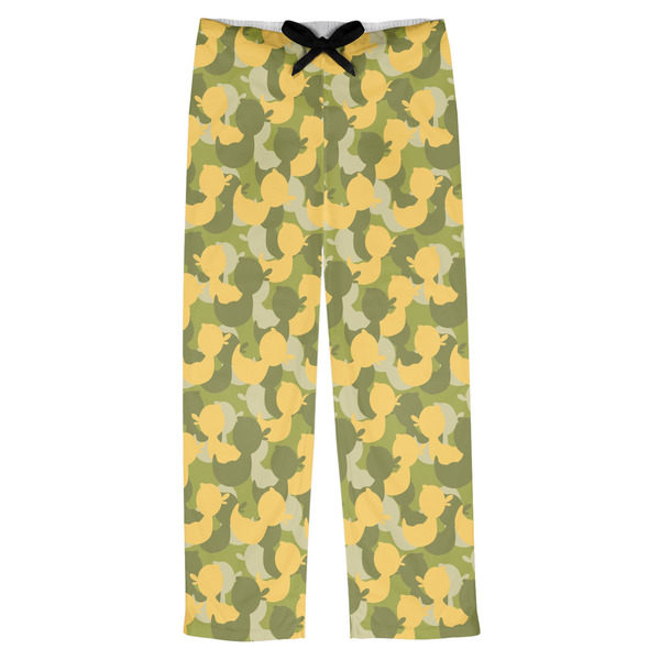 Custom Rubber Duckie Camo Mens Pajama Pants - XL
