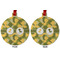 Rubber Duckie Camo Metal Ball Ornament - Front and Back