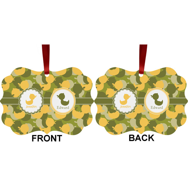 Rubber Duckie Camo Metal Benilux Ornament - Front and Back (APPROVAL)