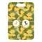 Rubber Duckie Camo Metal Luggage Tag - Front Without Strap