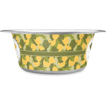 Rubber Duckie Camo Stainless Steel Dog Bowl (Personalized)