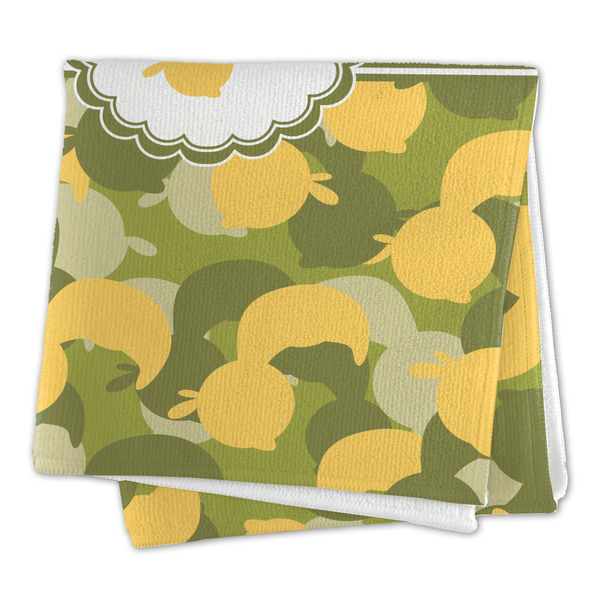 Rubber Duckie Camo Microfiber Dish Rag - FOLDED (square)