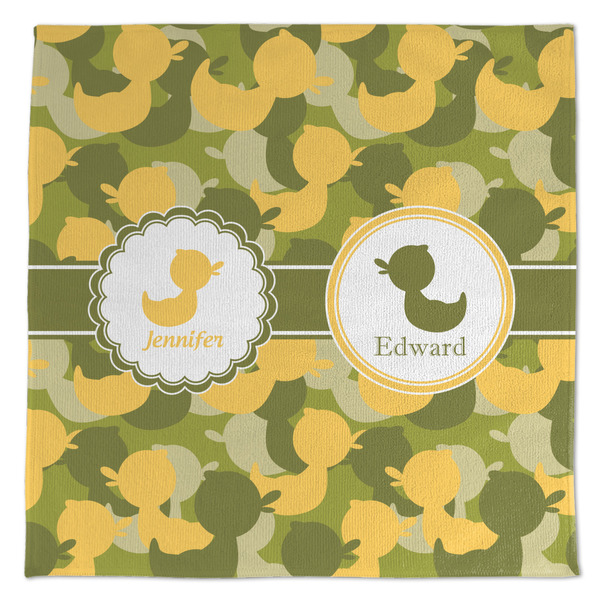 Custom Rubber Duckie Camo Microfiber Dish Towel (Personalized)