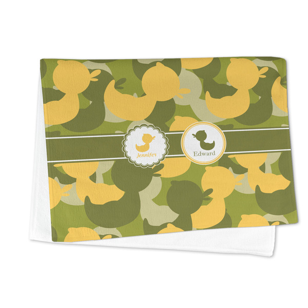 Rubber Duckie Camo Microfiber Dish Towel - FOLDED HALF