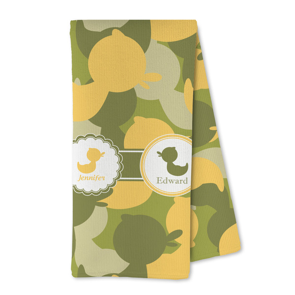 Custom Rubber Duckie Camo Kitchen Towel - Microfiber (Personalized)
