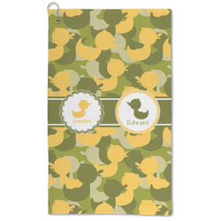 Rubber Duckie Camo Microfiber Golf Towel - Large (Personalized)