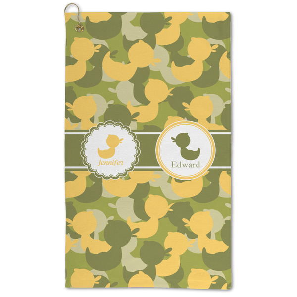 Custom Rubber Duckie Camo Microfiber Golf Towel - Large (Personalized)