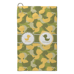Rubber Duckie Camo Microfiber Golf Towel - Small (Personalized)