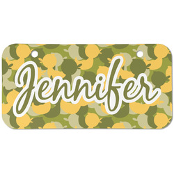 Rubber Duckie Camo Mini/Bicycle License Plate (2 Holes) (Personalized)