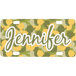 Rubber Duckie Camo Mini / Bicycle License Plate (4 Holes) (Personalized)