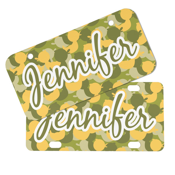 Rubber Duckie Camo Mini License Plates - MAIN (4 and 2 Holes)