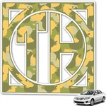 Rubber Duckie Camo Monogram Car Decal (Personalized)