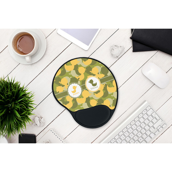 Rubber Duckie Camo Mouse Pad with Wrist Rest - LIFESYTLE 1
