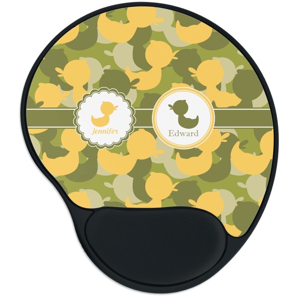 Custom Rubber Duckie Camo Mouse Pad with Wrist Support