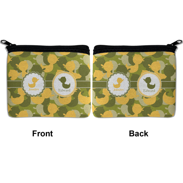 Rubber Duckie Camo Neoprene Coin Purse - Front & Back (APPROVAL)