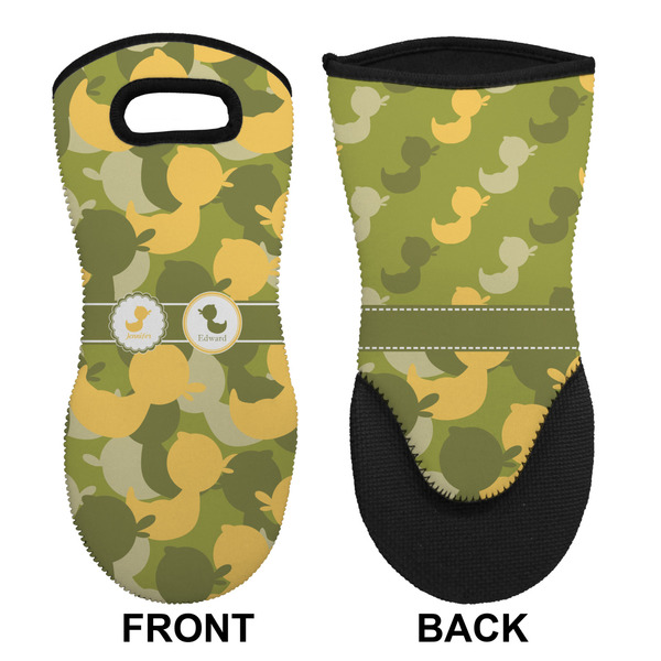 Rubber Duckie Camo Neoprene Oven Mitt (Front & Back)