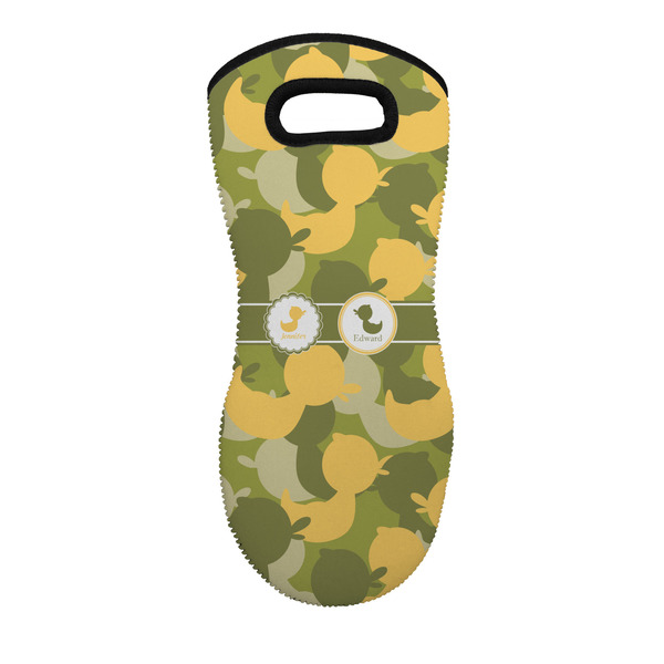 Custom Rubber Duckie Camo Neoprene Oven Mitt - Single w/ Multiple Names