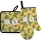 Rubber Duckie Camo Oven Mitt & Pot Holder Set w/ Multiple Names