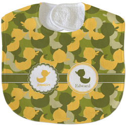 Rubber Duckie Camo Velour Baby Bib w/ Multiple Names