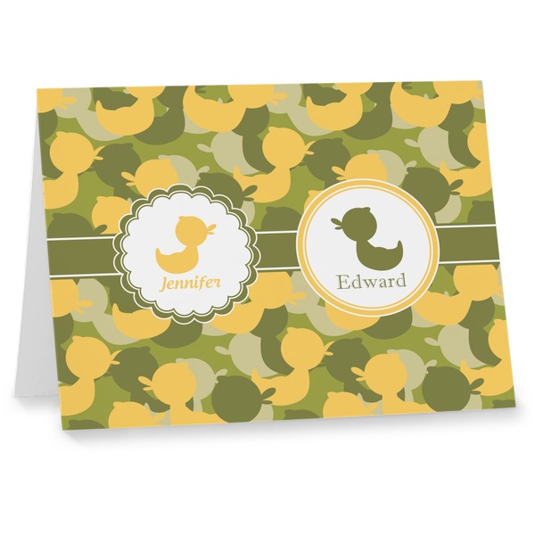 Custom Rubber Duckie Camo Note cards (Personalized)