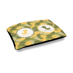 Rubber Duckie Camo Outdoor Dog Bed - Medium (Personalized)