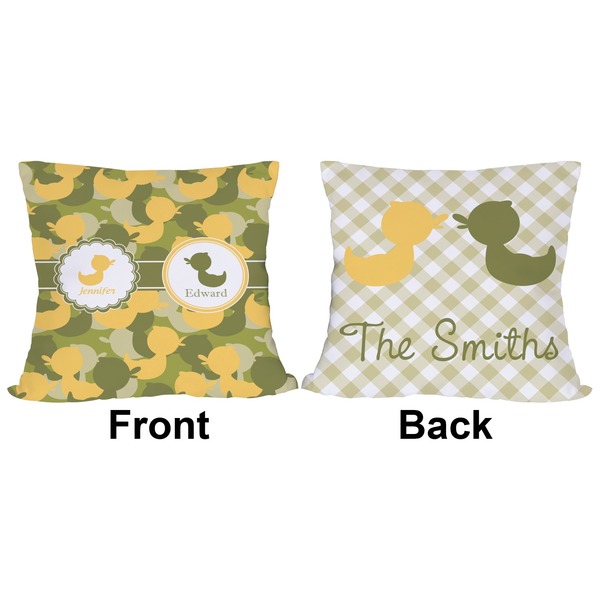 Rubber Duckie Camo Outdoor Pillow - 20x20