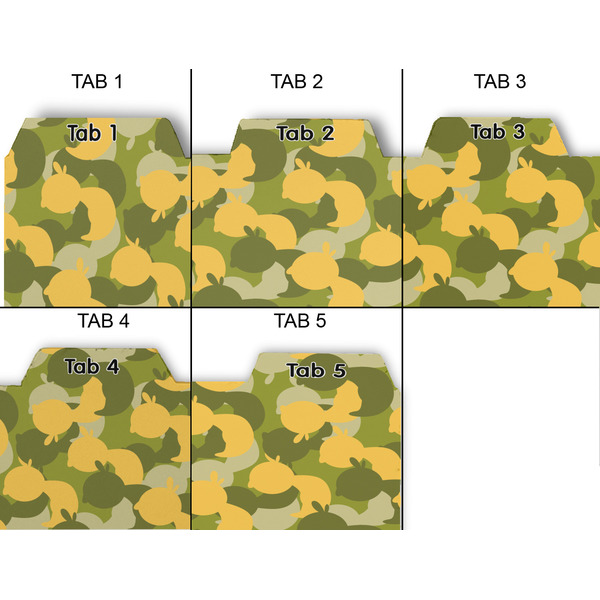Rubber Duckie Camo Page Dividers - Set of 5 - Approval