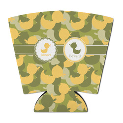 Rubber Duckie Camo Party Cup Sleeve - with Bottom (Personalized)