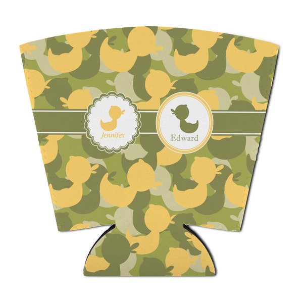 Custom Rubber Duckie Camo Party Cup Sleeve - with Bottom (Personalized)