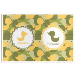 Rubber Duckie Camo Disposable Paper Placemats (Personalized)