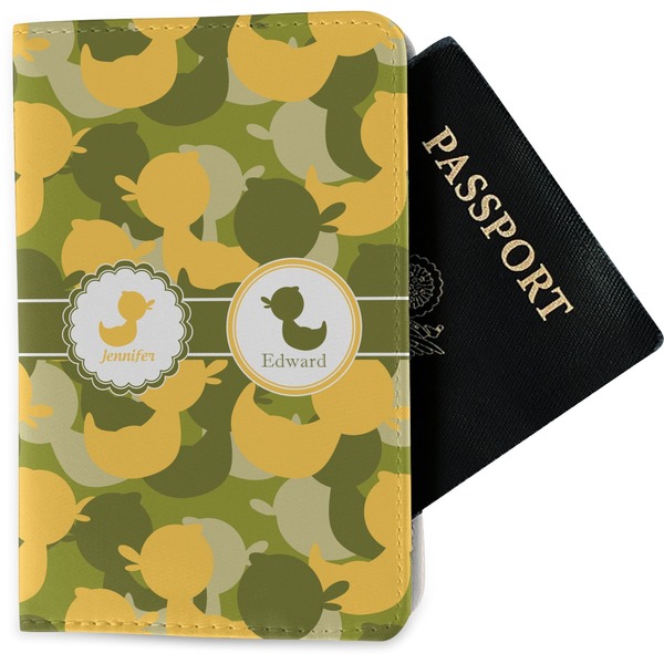 Custom Rubber Duckie Camo Passport Holder - Fabric (Personalized)