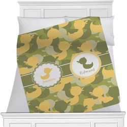 Rubber Duckie Camo Minky Blanket (Personalized)
