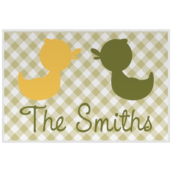 Rubber Duckie Camo Personalized Placemat (Back)