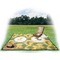 Rubber Duckie Camo Picnic Blanket - with Basket Hat and Book - in Use