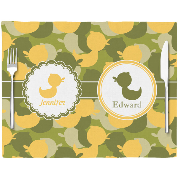 Rubber Duckie Camo Placemat with Props