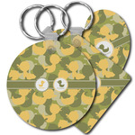 Rubber Duckie Camo Plastic Keychain (Personalized)
