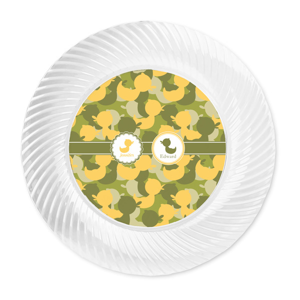 Rubber Duckie Camo Plastic Party Dinner Plates - Approval
