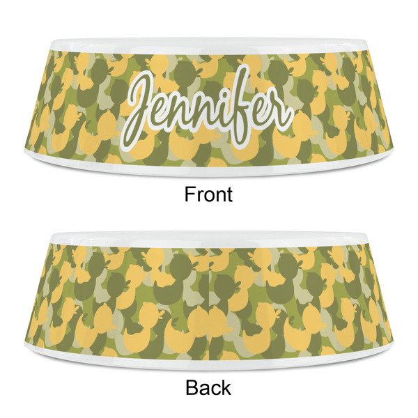 Rubber Duckie Camo Plastic Pet Bowls - Small - APPROVAL