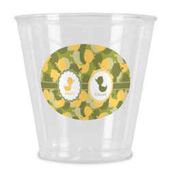 Rubber Duckie Camo Plastic Shot Glass (Personalized)