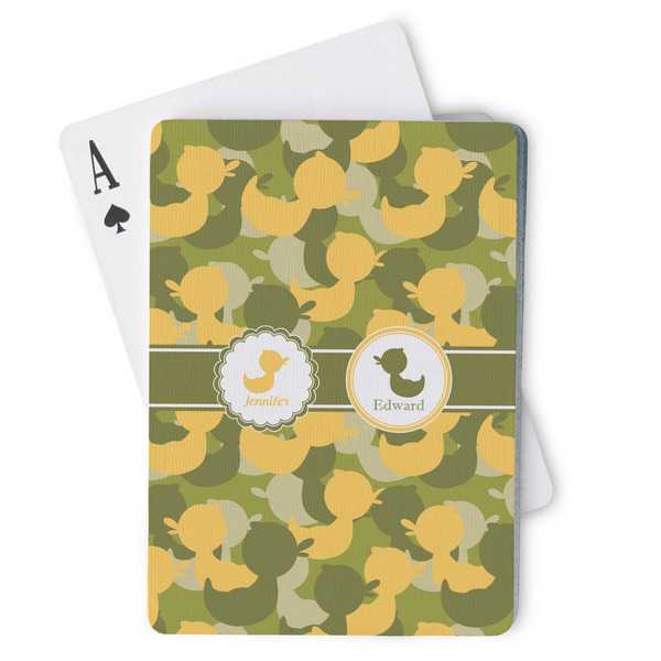 Custom Rubber Duckie Camo Playing Cards (Personalized)