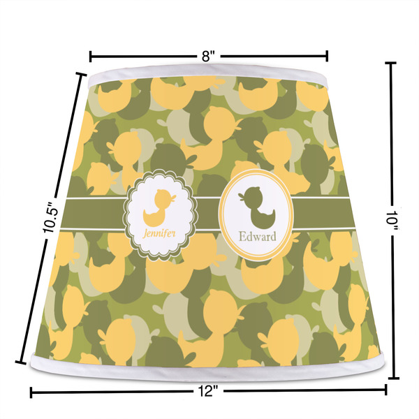 Rubber Duckie Camo Poly Film Empire Lampshade - Dimensions