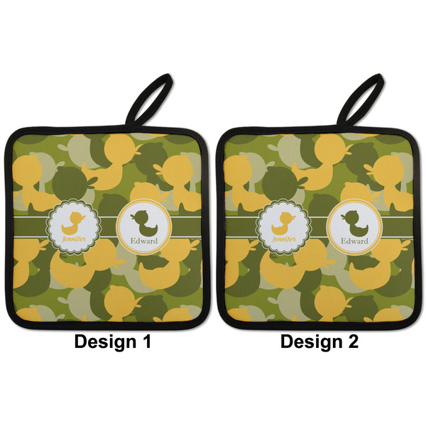 Rubber Duckie Camo Pot Holders - Set of 2 APPROVAL
