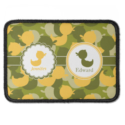 Rubber Duckie Camo Iron On Rectangle Patch w/ Multiple Names