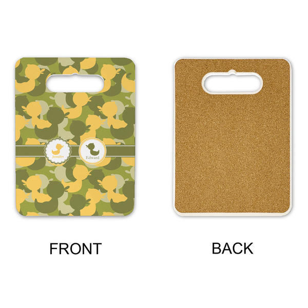 Rubber Duckie Camo Rectangle Trivet with Handle - APPROVAL