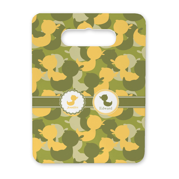 Custom Rubber Duckie Camo Rectangular Trivet with Handle (Personalized)