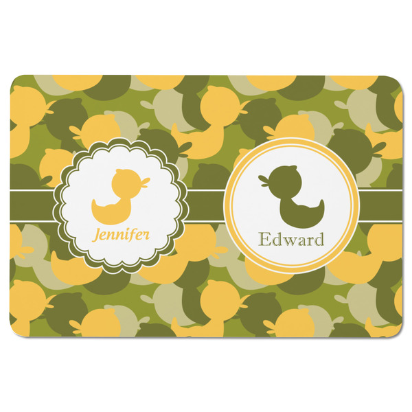 Rubber Duckie Camo Rectangular Fridge Magnet - FRONT