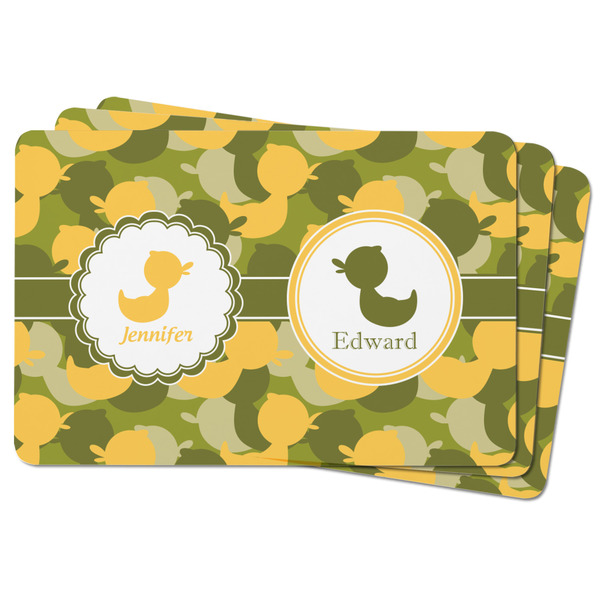 Rubber Duckie Camo Rectangular Fridge Magnet - THREE